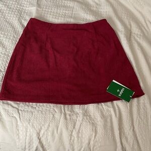 Halara Women's Vibrant Burgundy Skater Skirt